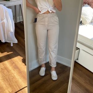 Gap Cuffed Casual Pants - Cream